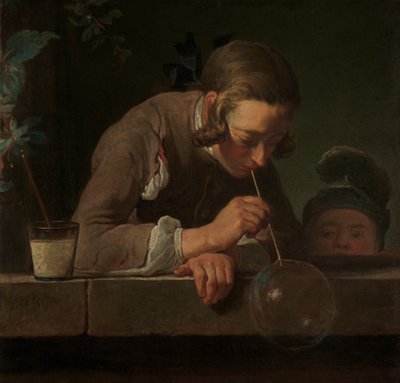 Såpebobler, ca. 1733-34. av Jean Baptiste Simeon Chardin