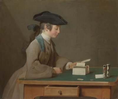 The House of Cards, ca. 1736 av Jean Baptiste Simeon Chardin