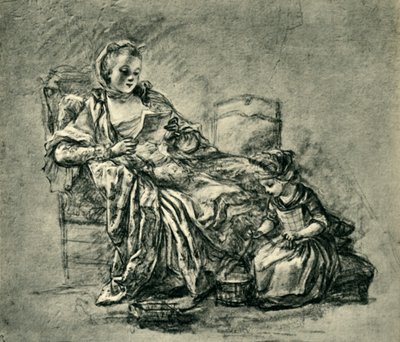 The Letter, midten av slutten av 1700-tallet, 1943. av Jean Baptiste Simeon Chardin