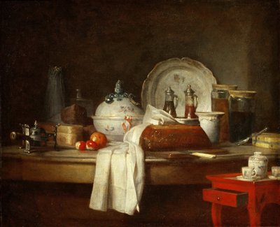 Offiserens rot eller restene av en lunsj av Jean Baptiste Simeon Chardin