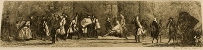 Kirurgen-Barberens tegn, gravert av Jules de Goncourt av Jean Baptiste Simeon Chardin