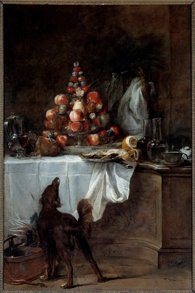Buffeen. Maleri av Jean Baptiste Simeon Chardin (1699-1779) av Jean Baptiste Simeon Chardin