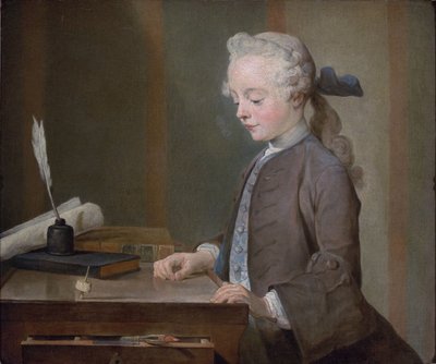 Portrett av Auguste Gabriel Godefroy av Jean-Baptiste Simeon Chardin