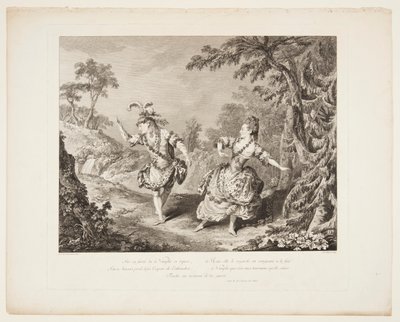 Scene fra operaen "Sylvie" av Jean Baptiste Tilliard