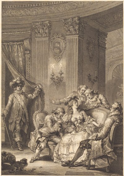 Den bekjennende ektemannen av Jean Baptiste Tilliard and Antoine Jean Duclos after Jean Honoré Fragonard