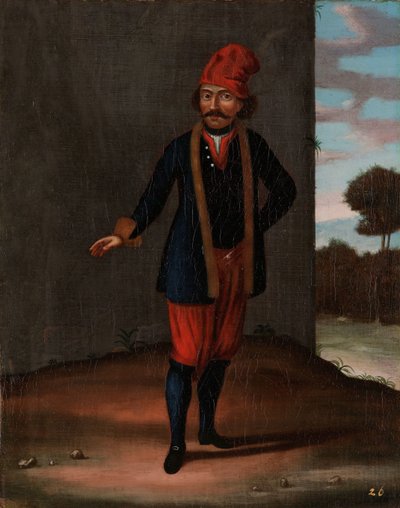 Mann fra øya Kithnos (Thermia) av Jean Baptiste Vanmour (workshop of)