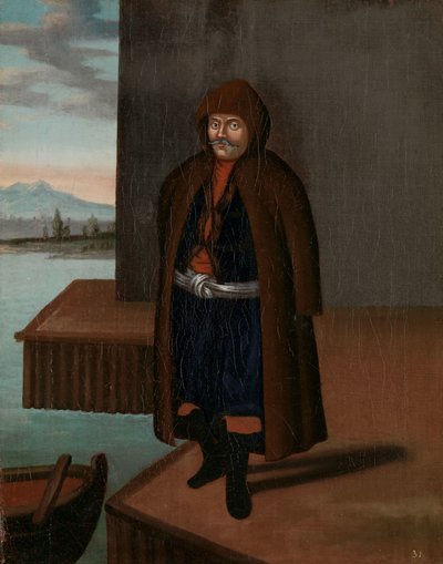 Mann fra øya Patmos av Jean Baptiste Vanmour (workshop of)