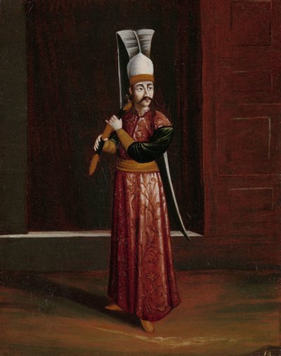 Seliktar Agassi, Equerry to the Sultan (Supreme Weapon-Bearer) av Jean Baptiste Vanmour (workshop of)