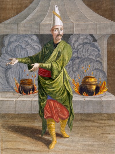 Beulouk-Bachi, leder av sultanen, ca. 1708 av Jean Baptiste Vanmour