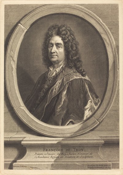 Frans av Troja av Jean Baptiste de Poilly after François