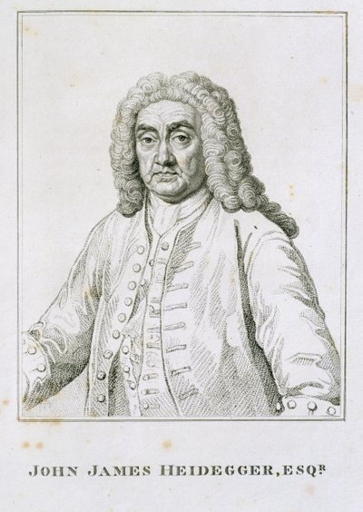 John James Heidegger (1666–1749) av Jean Baptiste van Loo