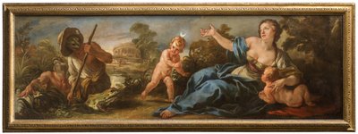 Latona and the Lycian fishermen, ca. 1715-16 (olje på lerret) av Jean Baptiste van Loo
