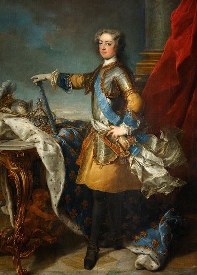 Portrett av kong Ludvig XV 1710-1774, ca 1723-1724 av Jean Baptiste van Loo