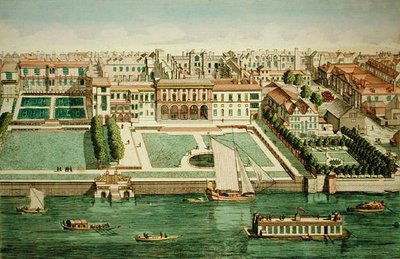 Prospekt av Somerset House fra elven, fra 