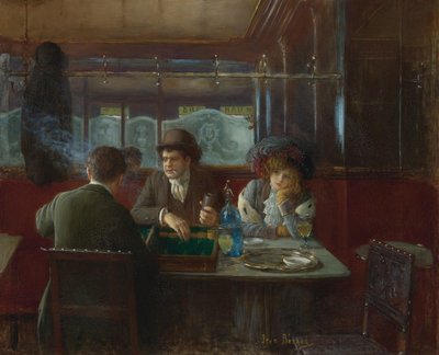 Backgammon på kafeen av Beraud, Jean av Jean Beraud