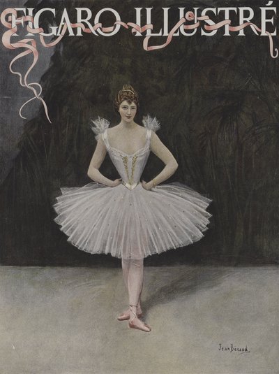 Danseren. Forside av Le Figaro Illustre, februar 1895 av Jean Beraud