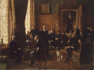 Salongen til grevinne Potocka, 1887. av Jean Beraud