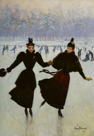 Skaterne, ca. 1890. av Jean Beraud
