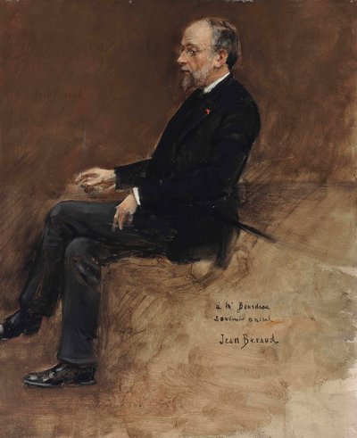 Portrett av Hippolyte Taine (olje på panel) av Jean Beraud