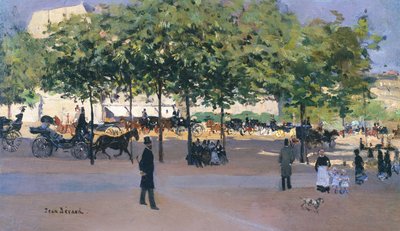 Promenade på en søndag ettermiddag, Paris av Jean Beraud