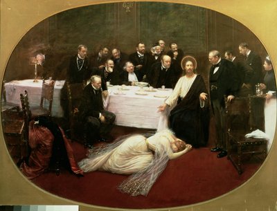 St. Maria Magdalena i Fariseeren Simons hus, 1891 av Jean Beraud