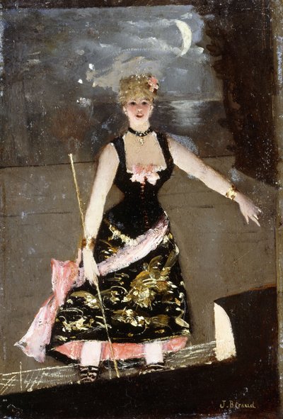 Music Hall-sangeren, av Jean Beraud
