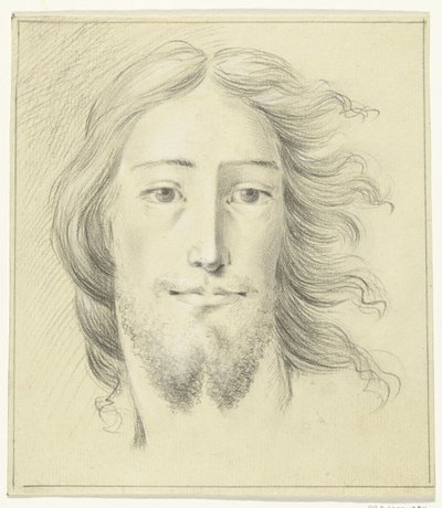 Hodet til en mann (Kristus?) av Jean Bernard