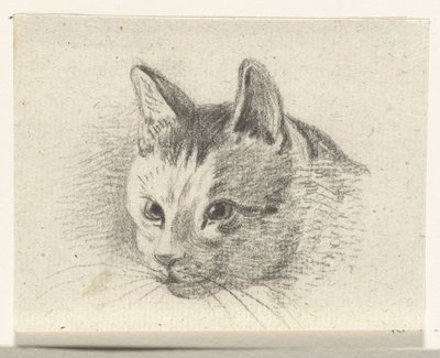 Hodet til en katt av Jean Bernard