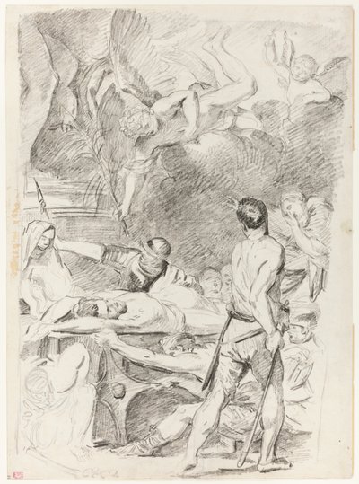 Martyrium av Saints Processus og Martinian av Jean Bernard Restout