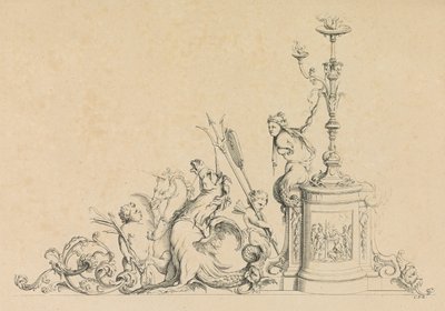 Arabesque-design for mange bruksområder Oppfunnet av J.B. Toro, 1716., 1716. av Jean Bernard Toro