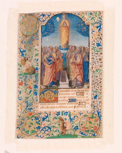 The Assumption of the Virgin, fra en timebok av Jean Bourdichon