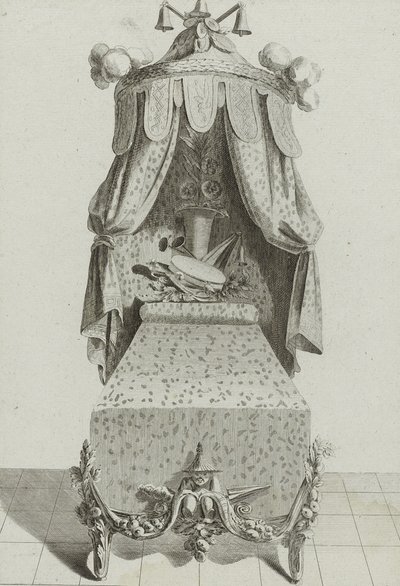 Kinesisk seng, publisert på midten av 1770-tallet (gravering på lagt papir) av Jean Charles (after) Delafosse