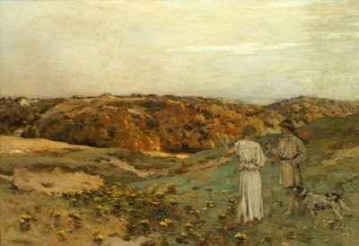 Tobias og engelen, 1878. av Jean Charles Cazin