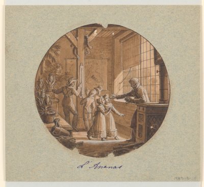 Design for en malt porselenstallerken, L