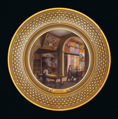 Laboratorium, butikk, ca. 1820-35 Veggmalerier av Jean Charles Develly
