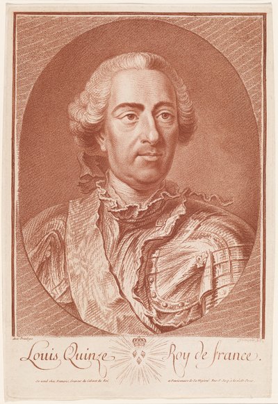 Louis Quinze, konge av Frankrike (Louis XV) av Jean Charles François
