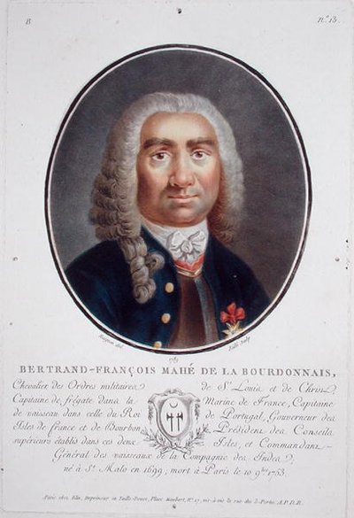 Bertrand-Francois Mahe de la Bourdonnais (1699-1753) fra 