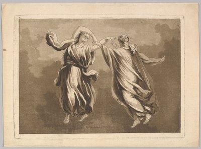 Utvalgte fragmenter fra de mest interessante maleriene og bildene av vennen..., 1700-tallet. av Jean Claude Richard Saint Non
