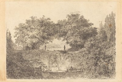 Den lille parken av Jean Claude Richard de Saint Non after Jean Honoré Fragonard