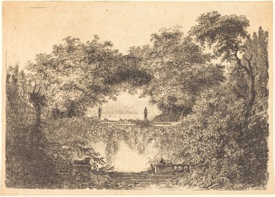 Den lille parken av Jean Claude Richard de Saint Non after Jean Honoré Fragonard