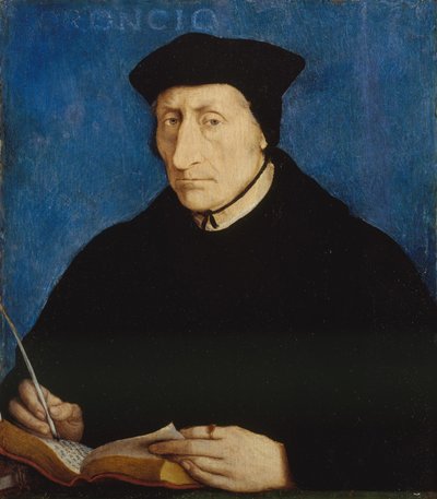 Guillaume Budé, ca. 1536 (olje på tre) av Jean Clouet