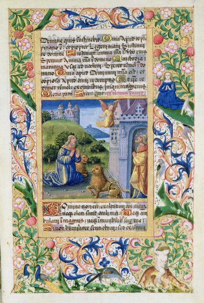 Ms Lat. Q.v.I.126 Antonius den store og Eremitten Paul, fra Louis d