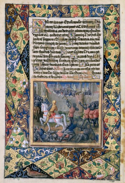 Ms Lat. Q.v.I.126 f.38v Rehabeam fører krig mot Jeroboam, fra 