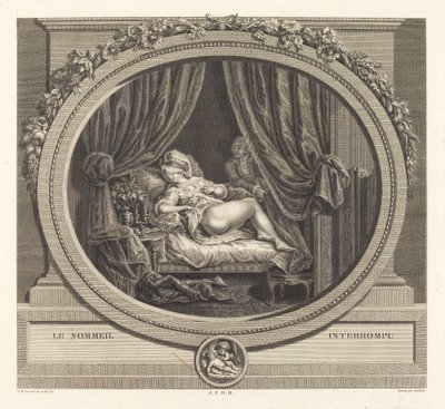 Den avbrutte søvnen av Jean Dambrun after François Marie Isidore Queverdo