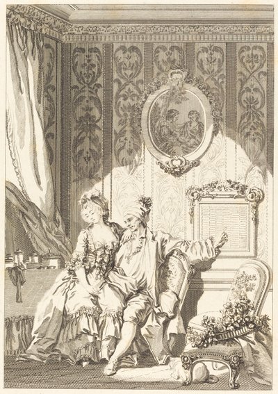 Vieillardenes kalender av Jean Dambrun after Jean Honoré Fragonard