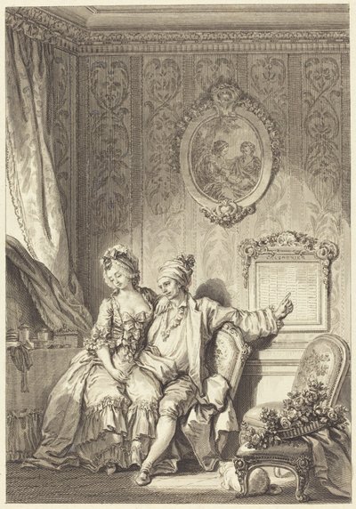 Vieillards kalender av Jean Dambrun after Jean Honoré Fragonard