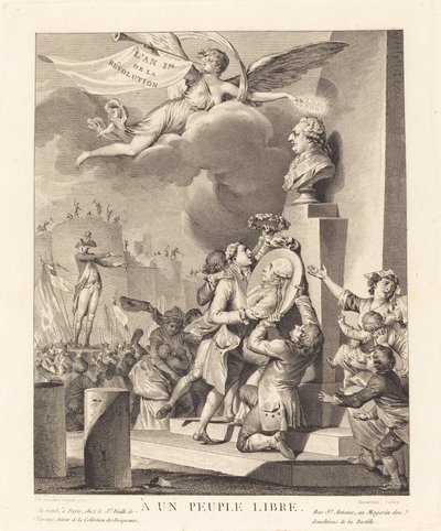 Til et fritt folk av Jean Dambrun after Jean Michel Moreau