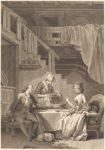 Falken av Jean Dambrun and Jean Baptiste Tilliard after Jean Honoré Fragonard