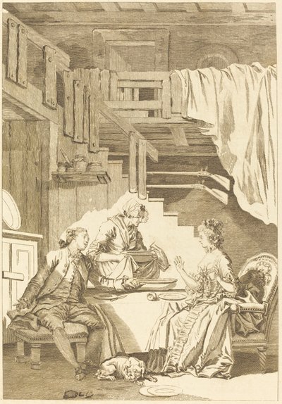 Falken av Jean Dambrun and Jean Baptiste Tilliard after Jean Honoré Fragonard
