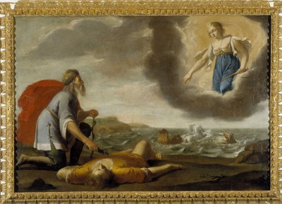 Aesculapus gjenoppliver Hyppolite: Son of Thesee dead gjenoppstår av Esculapus under blikket til Artemis av Jean Daret